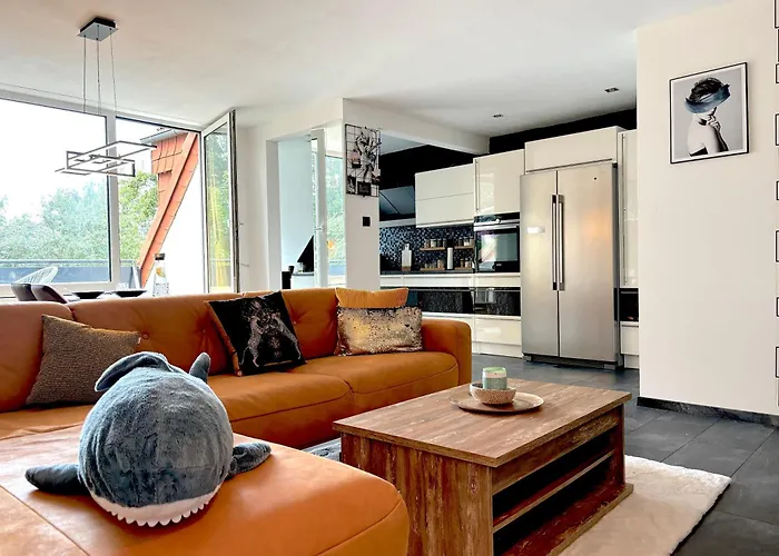 Ruhe Oase Steinhoefel - Balkon, Naturblick, Design-maisonette-apartment - Nahe Fuerstenwalde-spree شقة