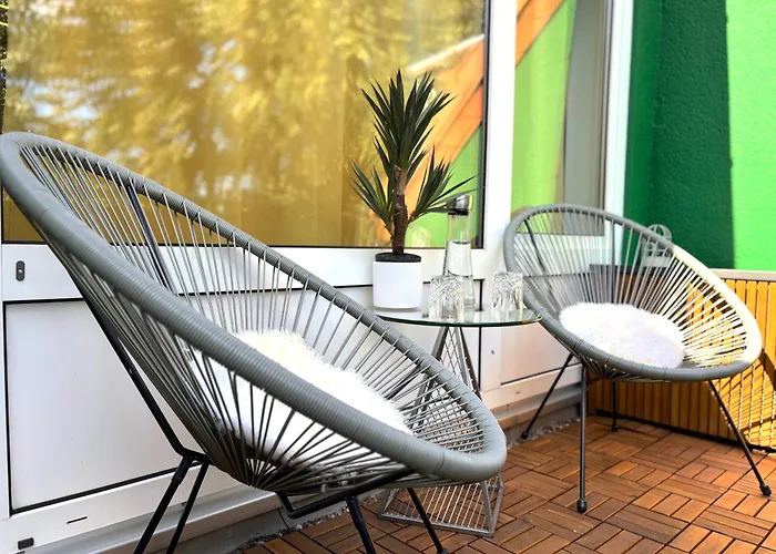 Ruhe Oase Steinhoefel - Balkon, Naturblick, Design-maisonette-apartment - Nahe Fuerstenwalde-spree شقة